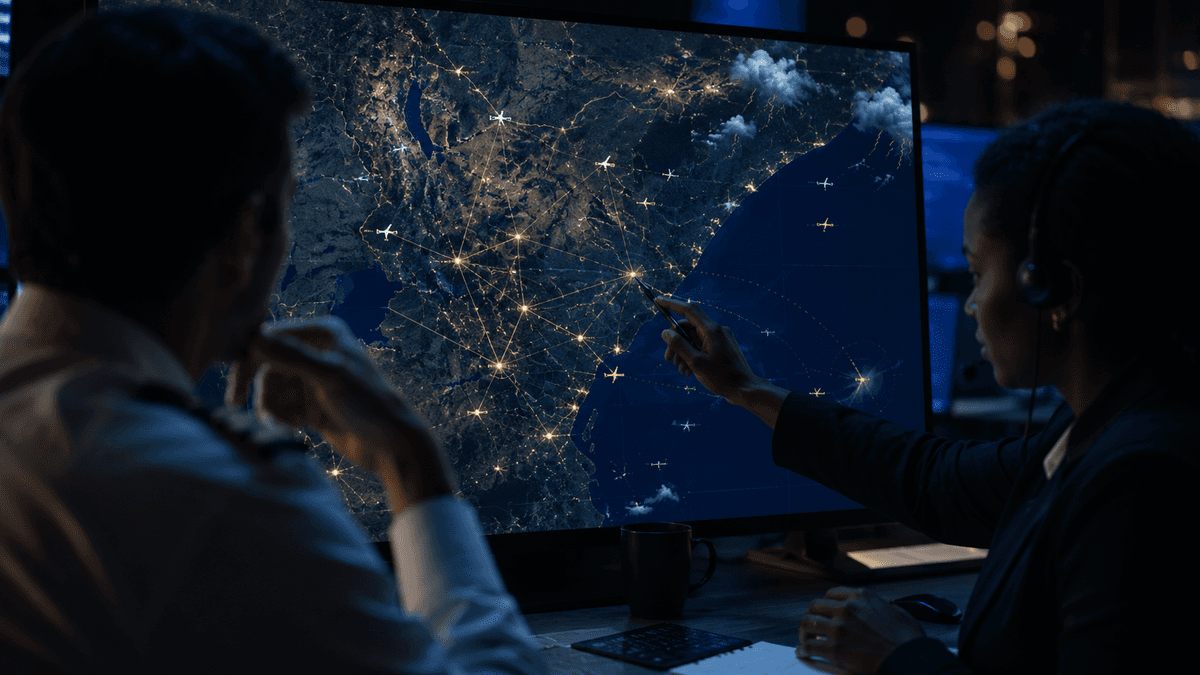 AVICORE intelligence network connecting East African aviation